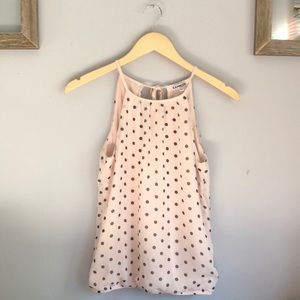 Express Polka Dotted Sleeveless Blouse